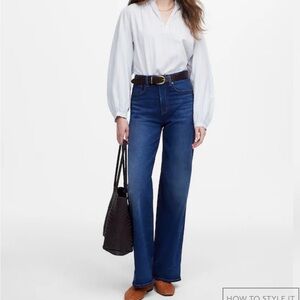 Madewell Dark Blue Flare Jeans